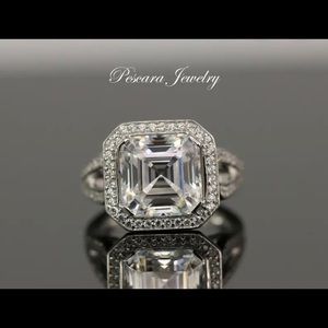 Pescara Jewelry 5 CT CZ Sterling 925